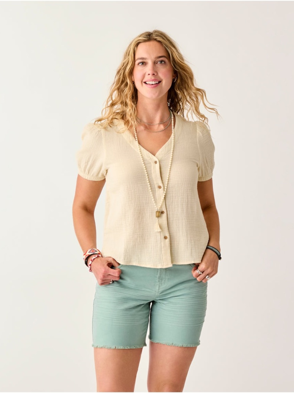 NEW Carve Designs Milo Gauze Top Dogwood Organic Cotton Small